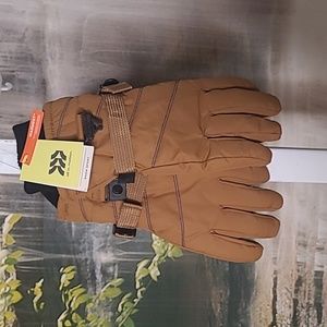 New with tags! All in Motion Kids khaki brown snow sports warm winter gloves
